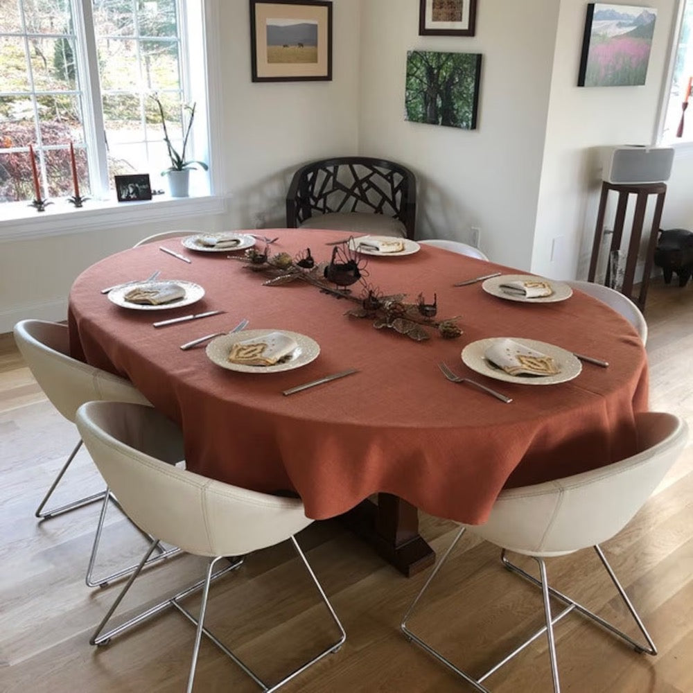 Round, Oval, Oblong Tablecloth, Top Of The Line, All Sizes